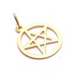 Medalha Estrela de Davi em ouro amarelo 18k - 2MEO0024