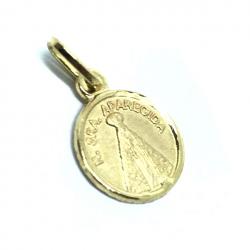 Medalha de Nossa Senhora Aparecida em ouro 18k - 2MEO0363